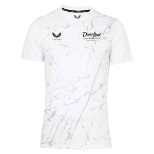 Castore Marble Printed Short Sleeve Training Tee White-Grey