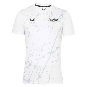 Castore Marble Printed Short Sleeve Training Tee White-Grey