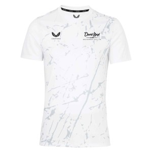 Castore Marble Printed Short Sleeve Training Tee White-Grey