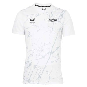 Castore Marble Printed Short Sleeve Training Tee White-Grey
