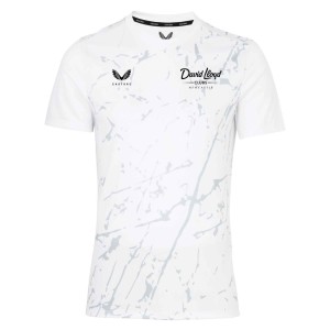 Castore Marble Printed Short Sleeve Training Tee White-Grey
