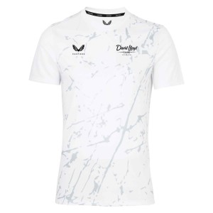 Castore Marble Printed Short Sleeve Training Tee White-Grey