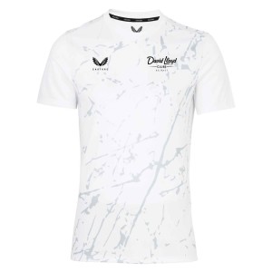 Castore Marble Printed Short Sleeve Training Tee White-Grey