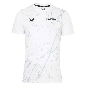 Castore Marble Printed Short Sleeve Training Tee White-Grey