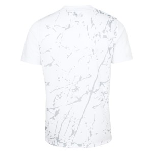 Castore Marble Printed Short Sleeve Training Tee White-Grey