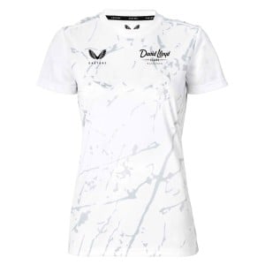 Castore Womens Castore Marble Printed Short Sleeve Training Tee (W) White-Grey