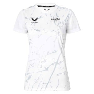 Castore Womens Castore Marble Printed Short Sleeve Training Tee (W) White-Grey