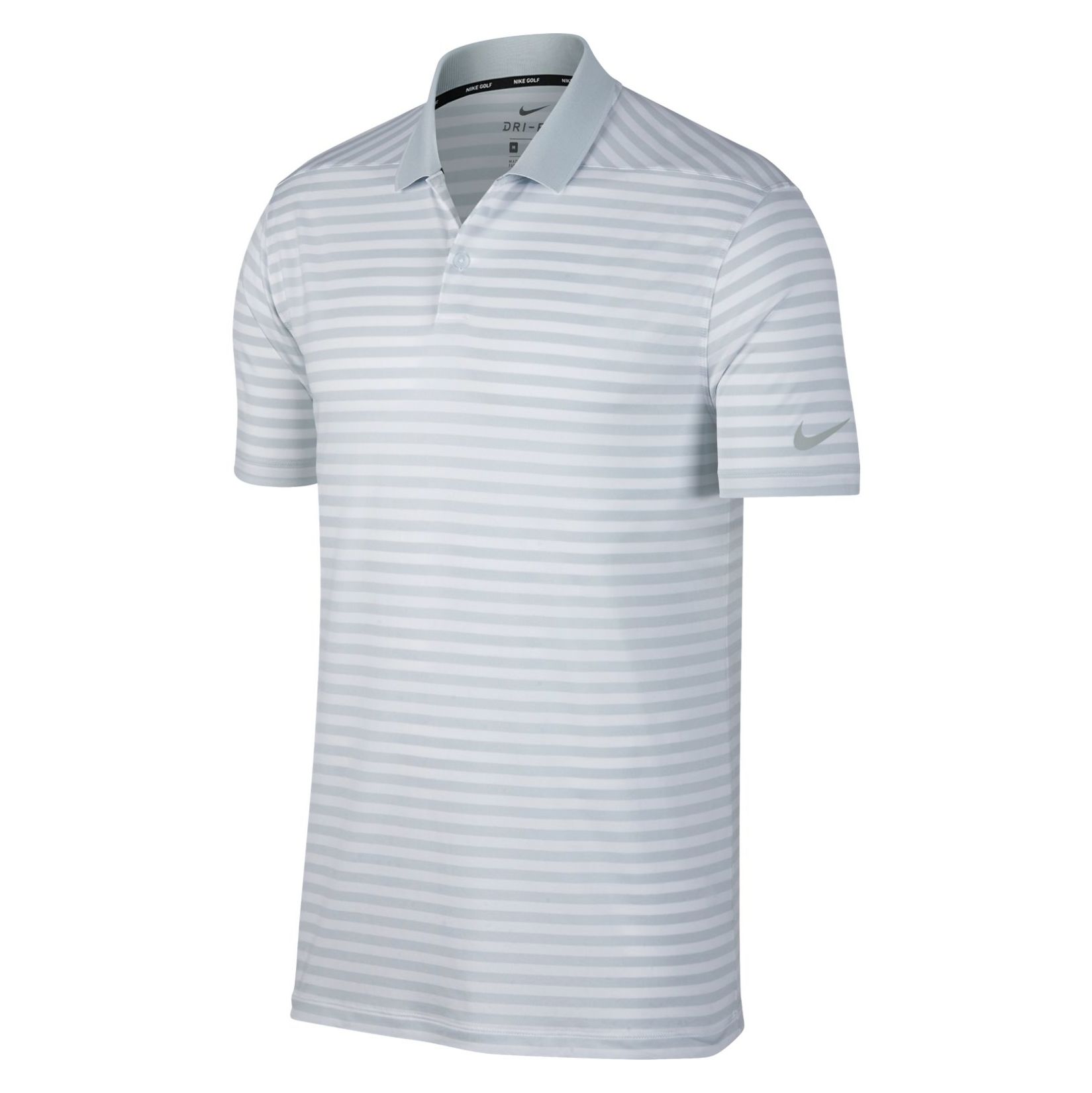 Nike Victory Dry Stripe Polo Pure Platinum-White-Black