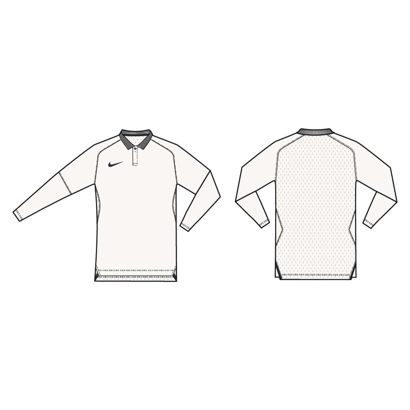 Neon-Nike Cricket Long Sleeve Game Polo
