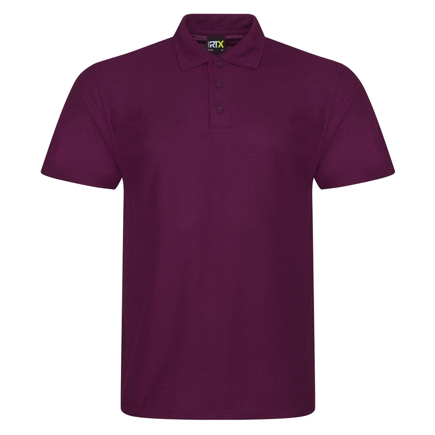 Pro RTX Unisex Pro Polyester Polo Burgundy