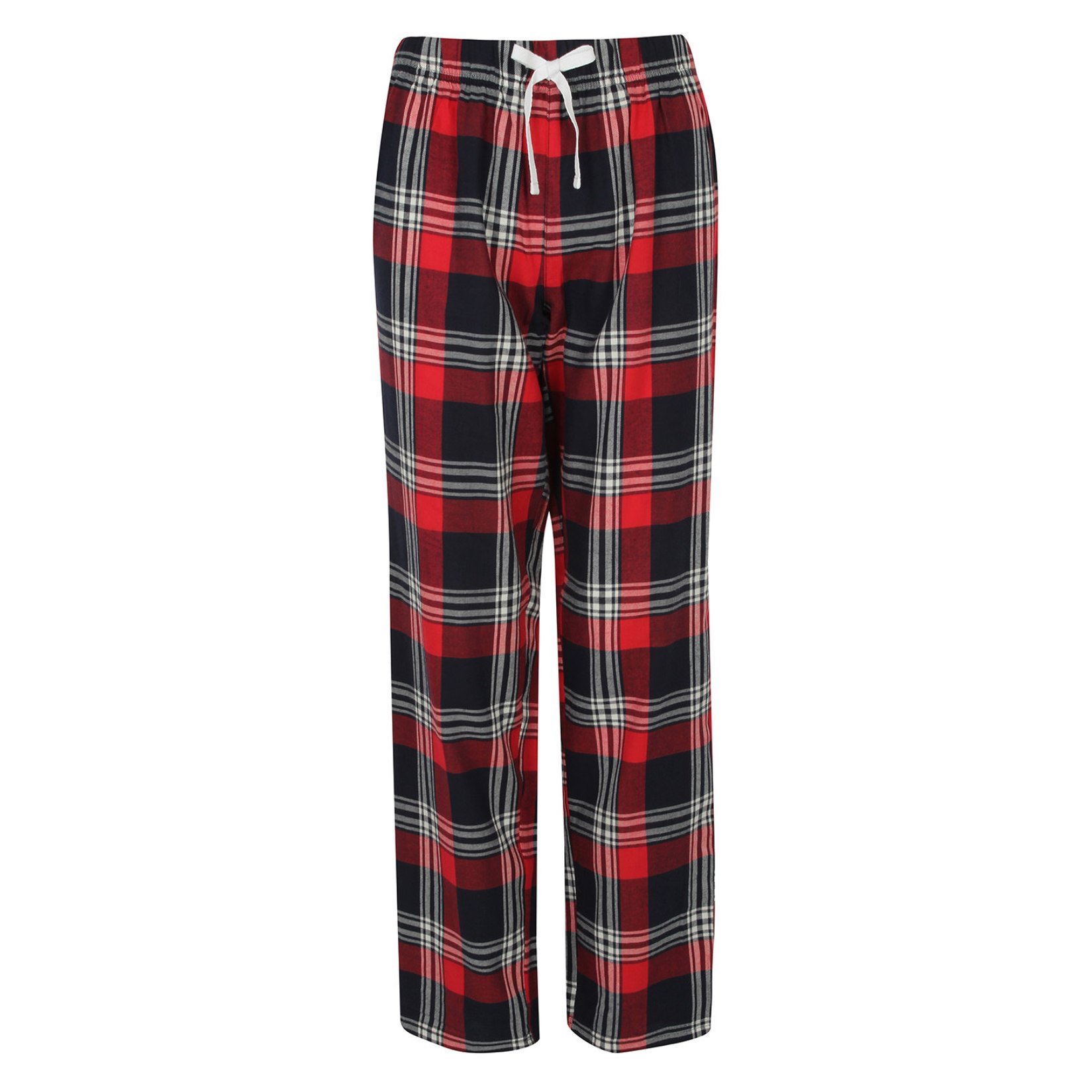Womens Tartan Lounge Pants (W) Red-Navy Check