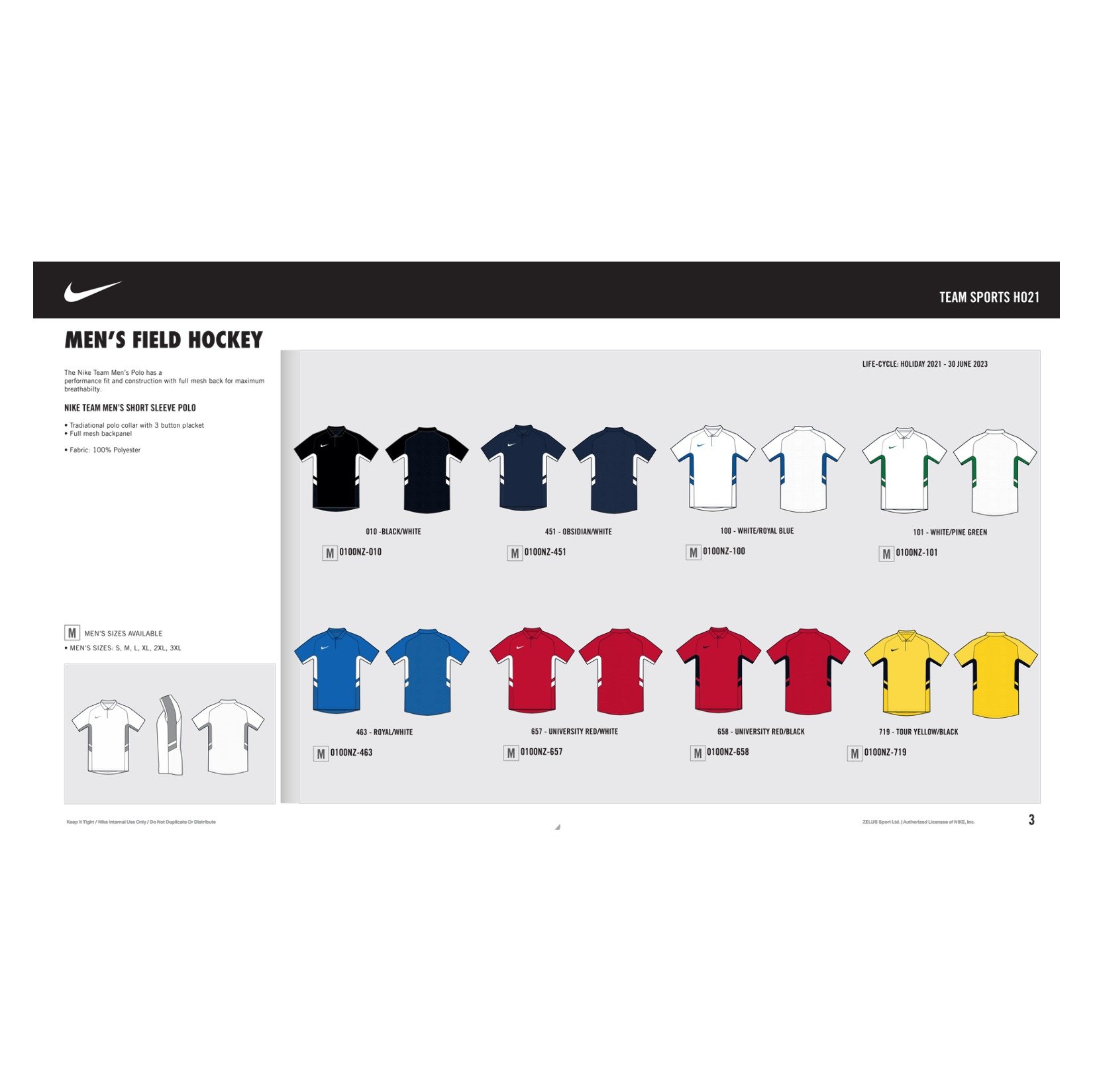 Neon-Nike Games Polo White-Pine Green