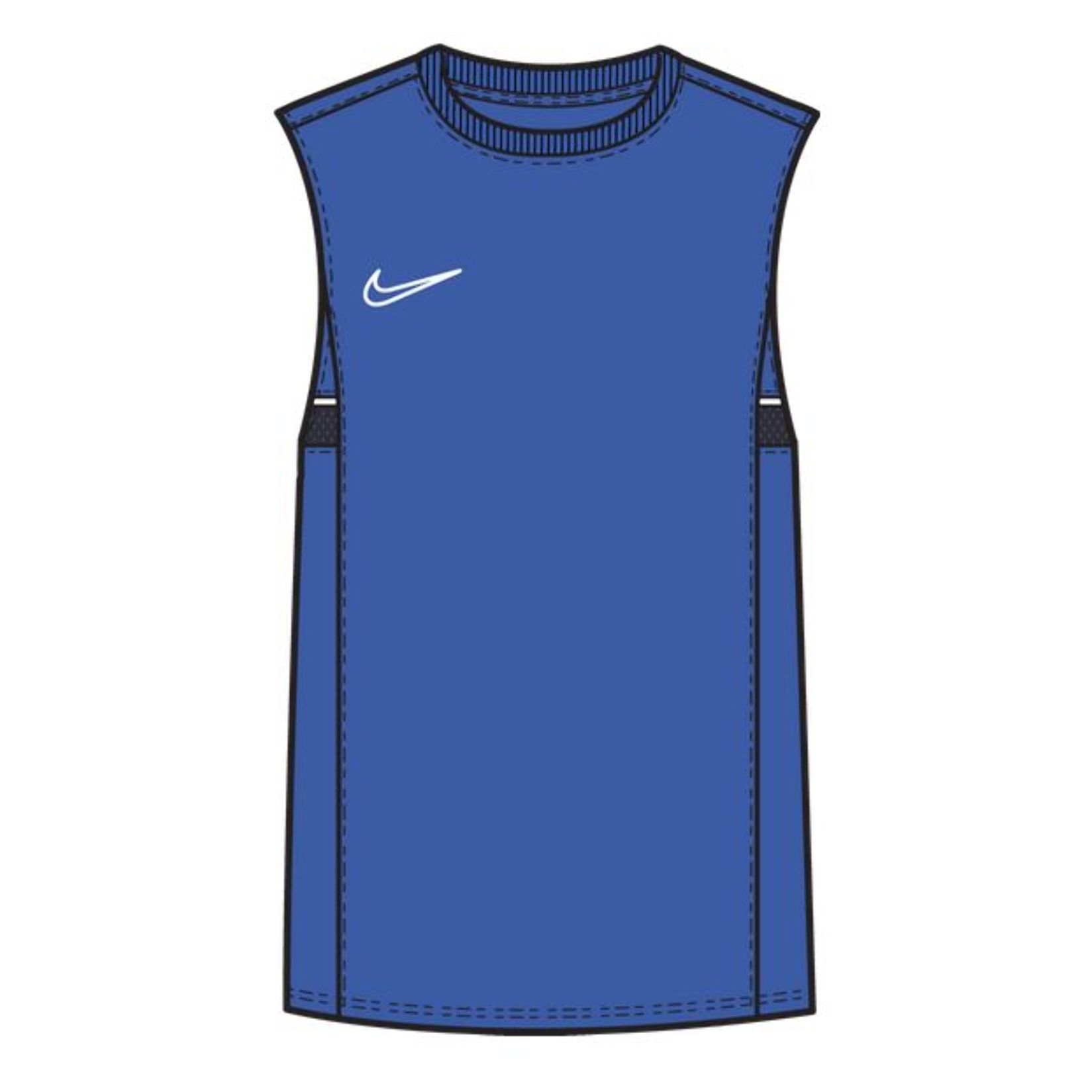 Nike Dri-FIT Academy Sleeveless Top (M) Royal Blue-White-Obsidian-White