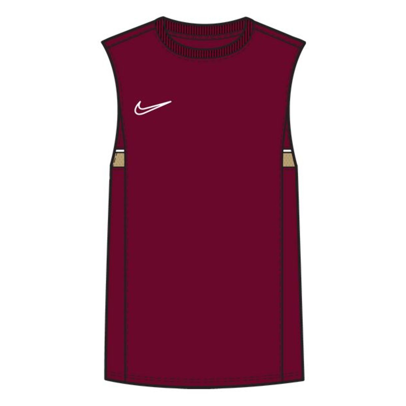 Nike Dri-FIT Academy Sleeveless Top (M) Team Red-White-Jersey Gold-White