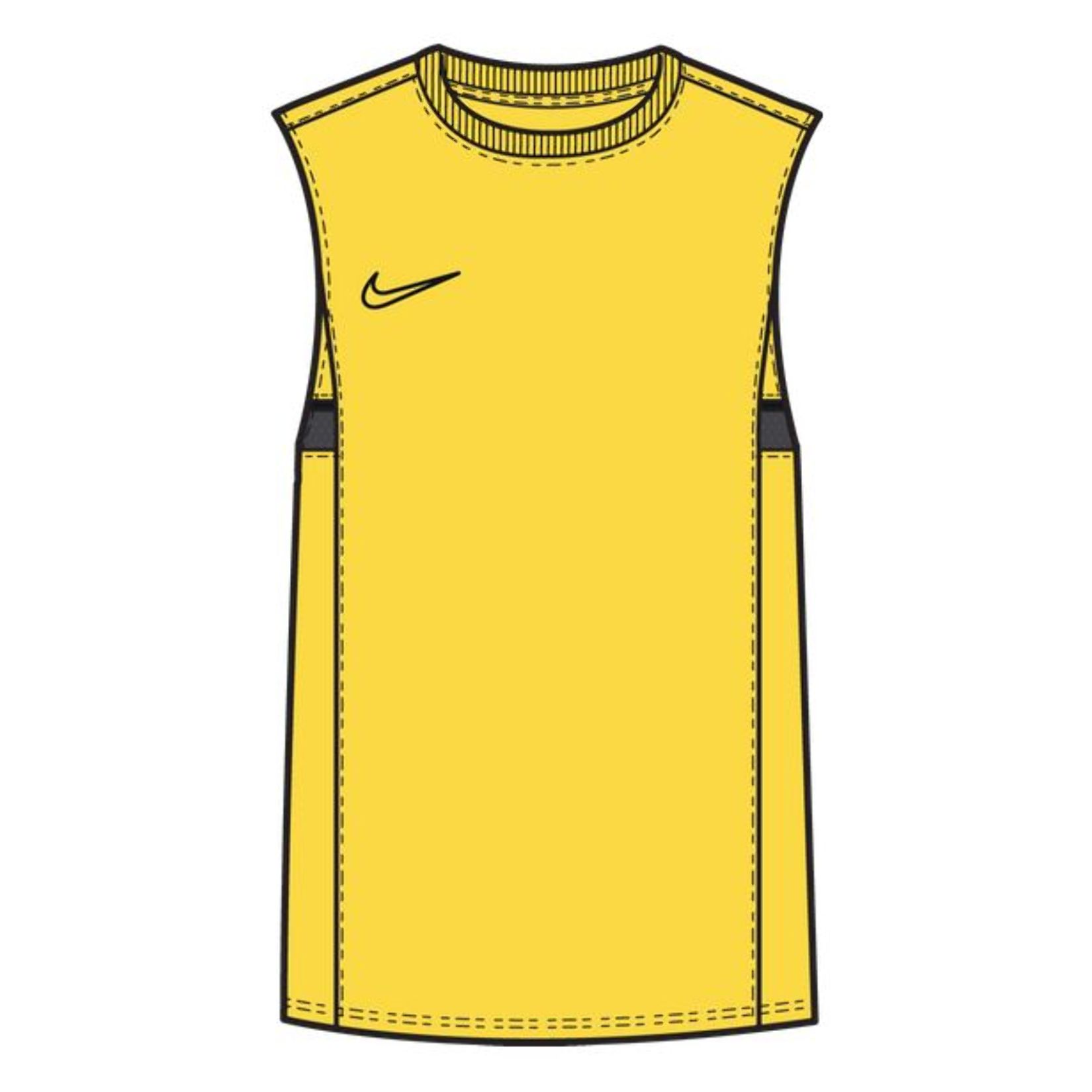 Nike Dri-FIT Academy Sleeveless Top (M) Tour Yellow-Black-Anthracite-Black