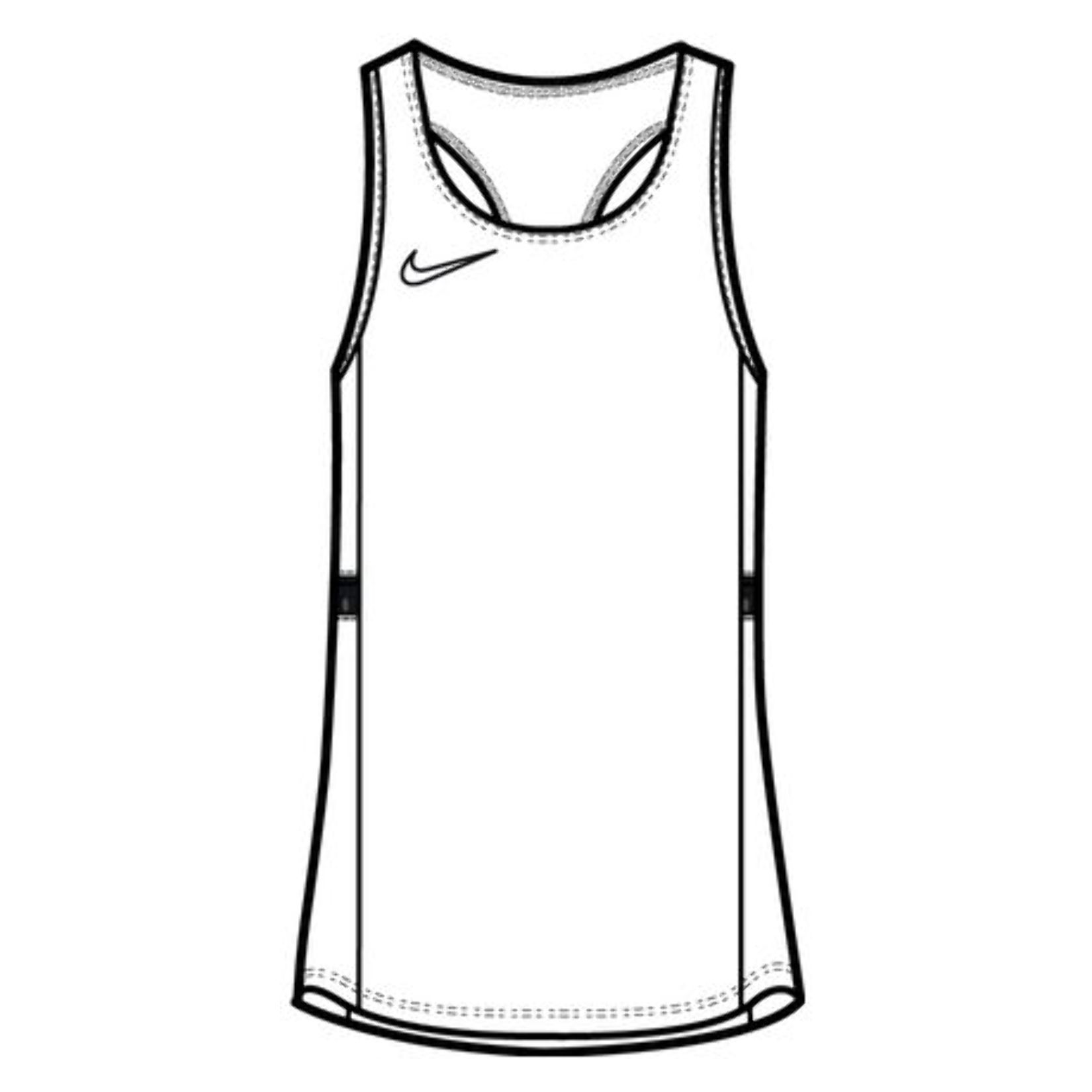 Nike Womens Dri-FIT Academy Racerback Vest (W) White-Black-Black-Black