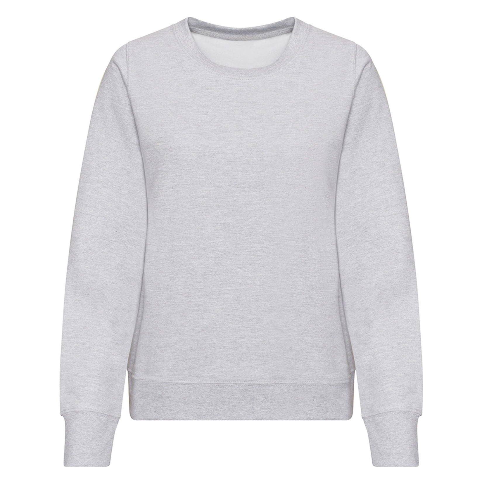 Womens Classic Fit Crew Neck Sweatshirt Heather Grey
