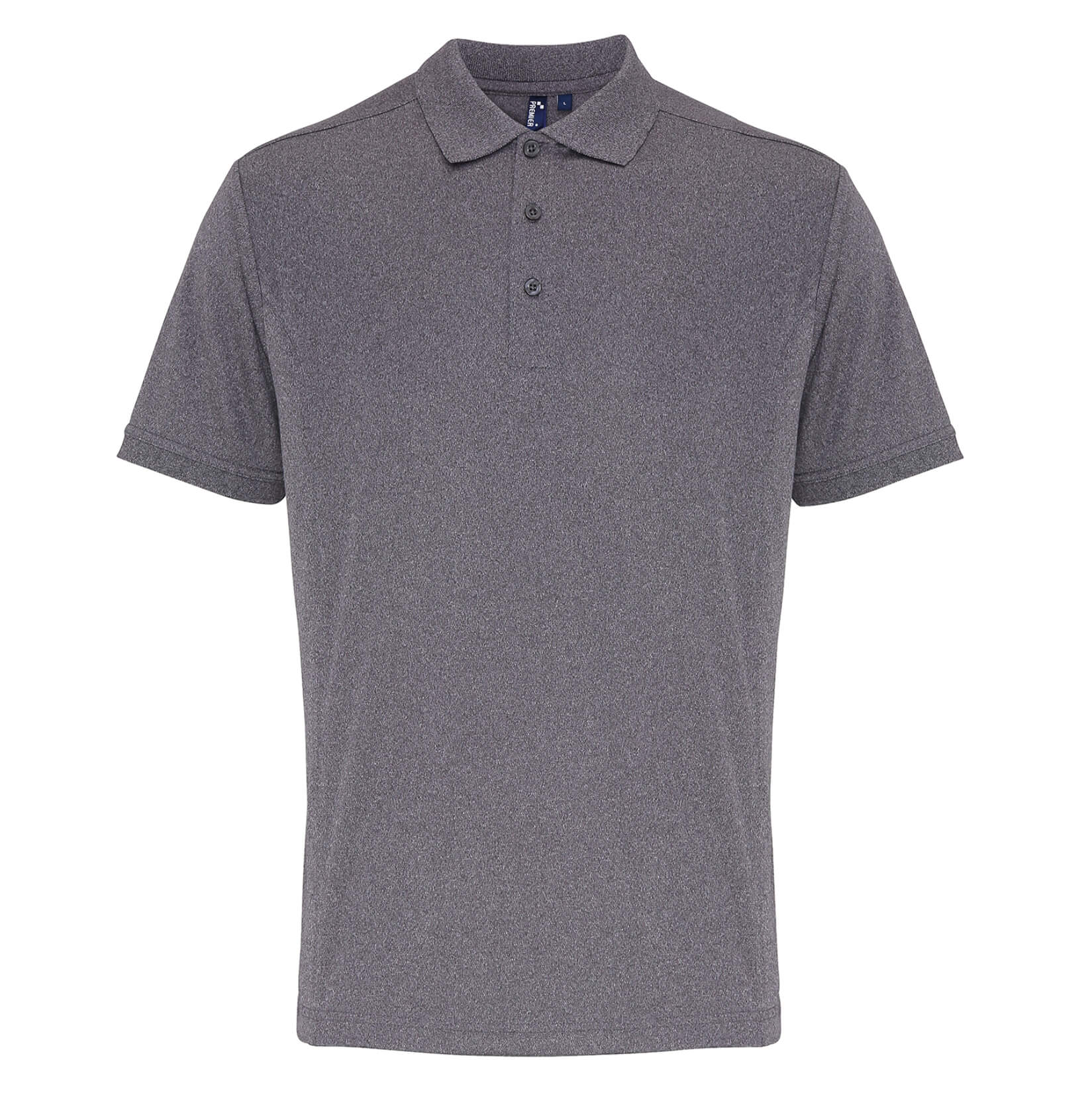 Coolchecker pique polo Grey Melange