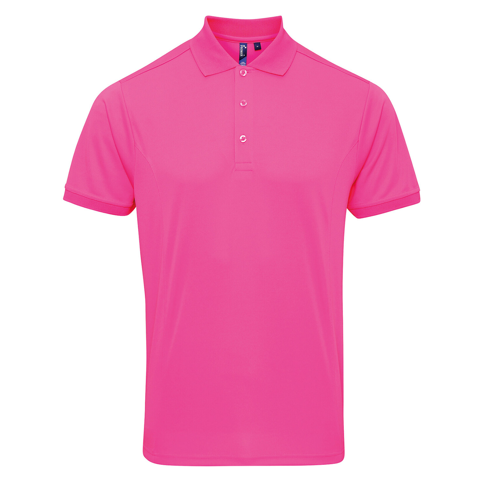 Coolchecker pique polo Neon Pink