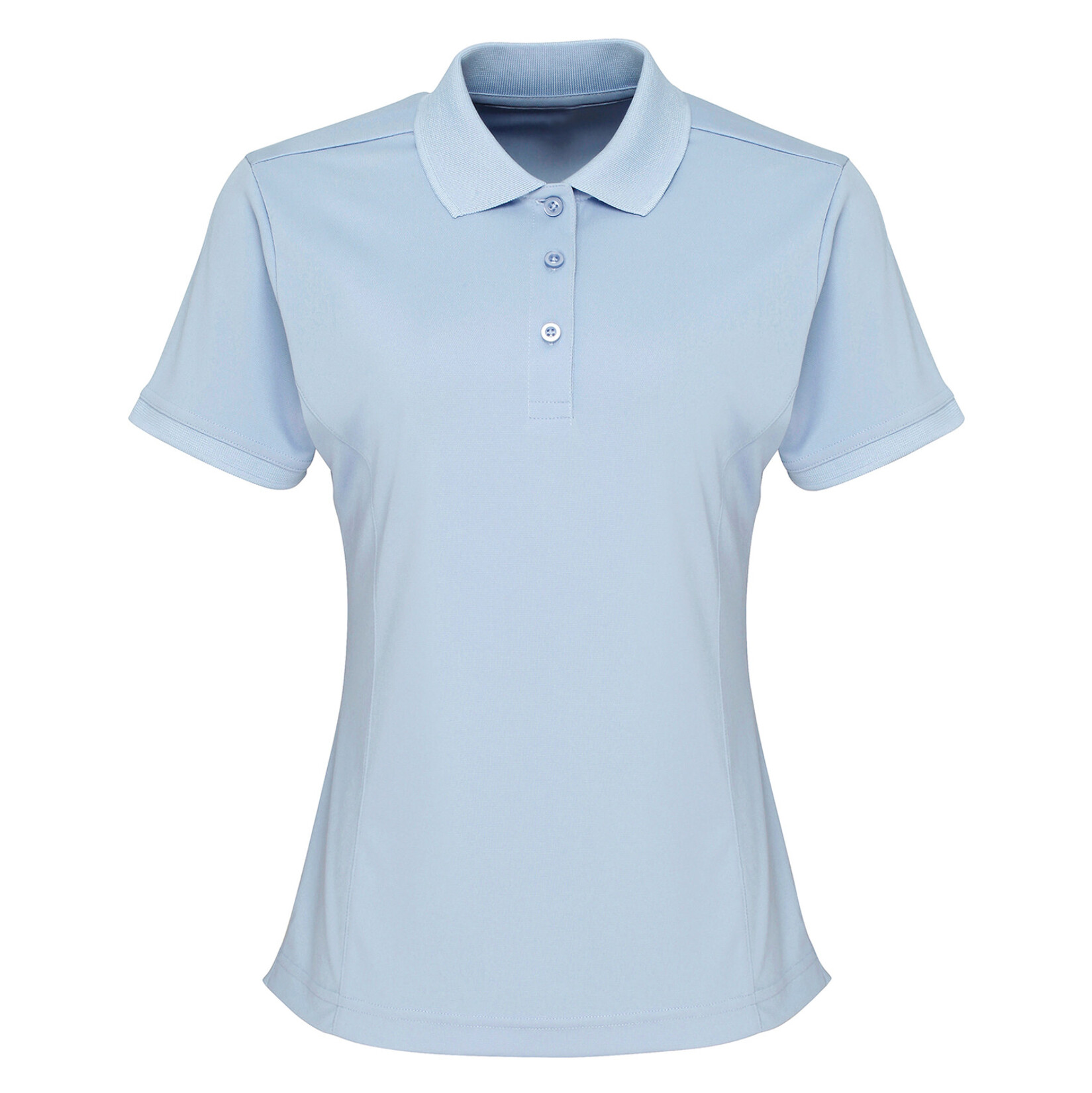 Womens Coolchecker pique polo (W) Light Blue