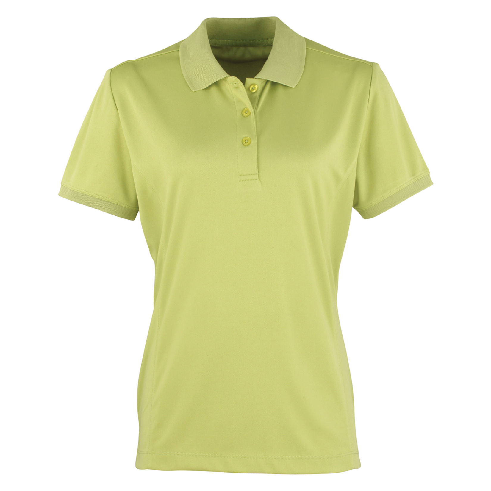 Womens Coolchecker pique polo (W) Lime