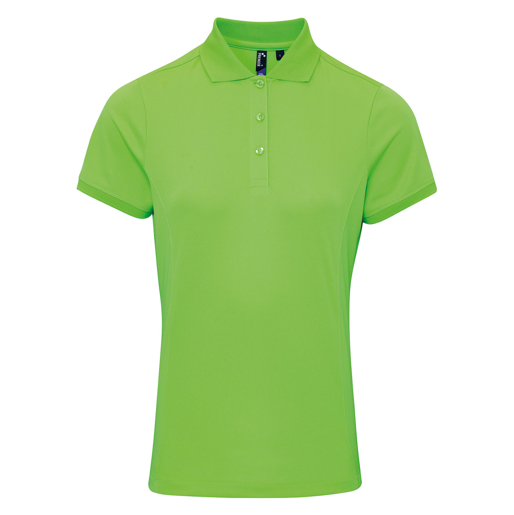 Womens Coolchecker pique polo (W) Neon Green