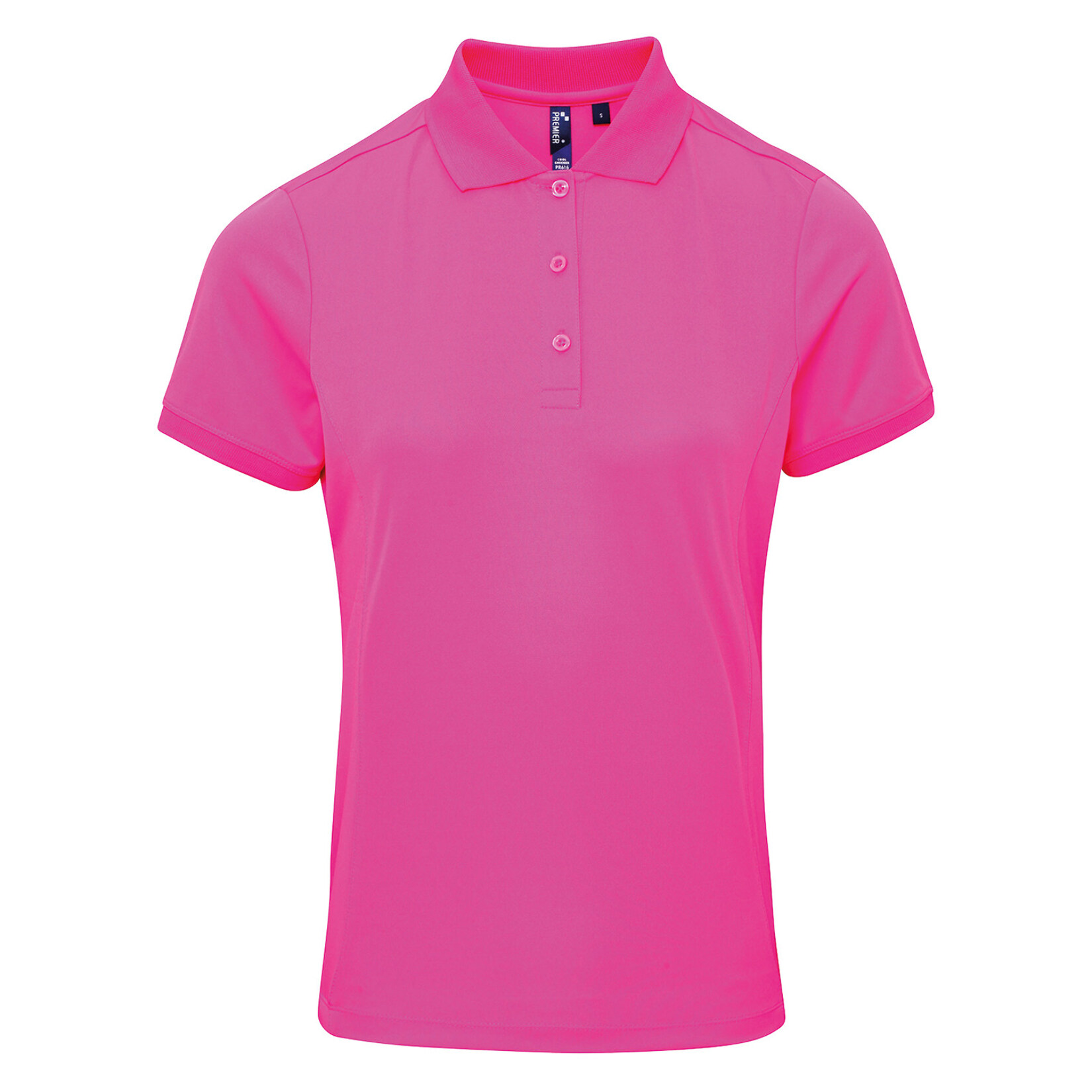 Womens Coolchecker pique polo (W) Neon Pink