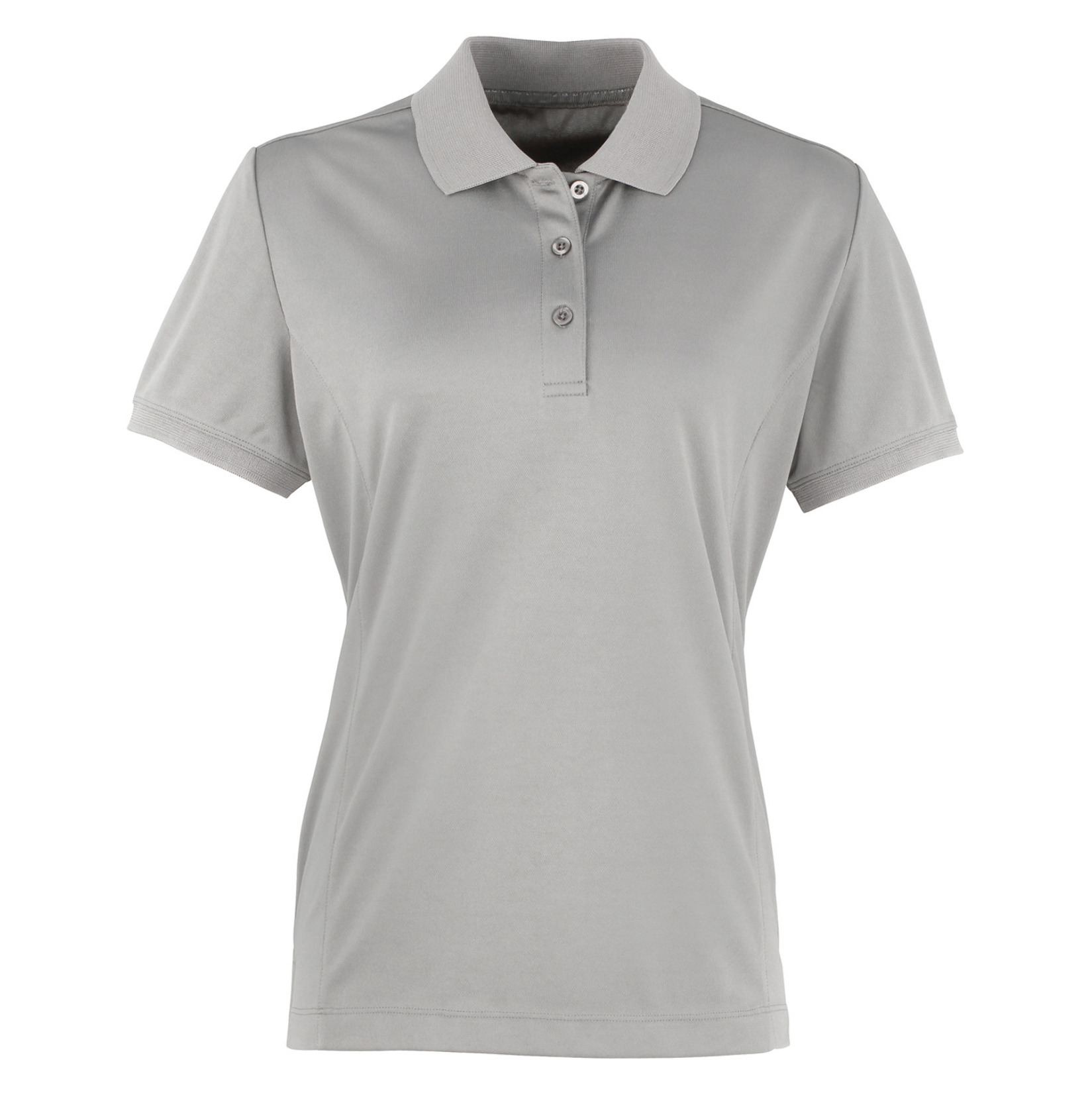 Womens Coolchecker pique polo (W) Silver
