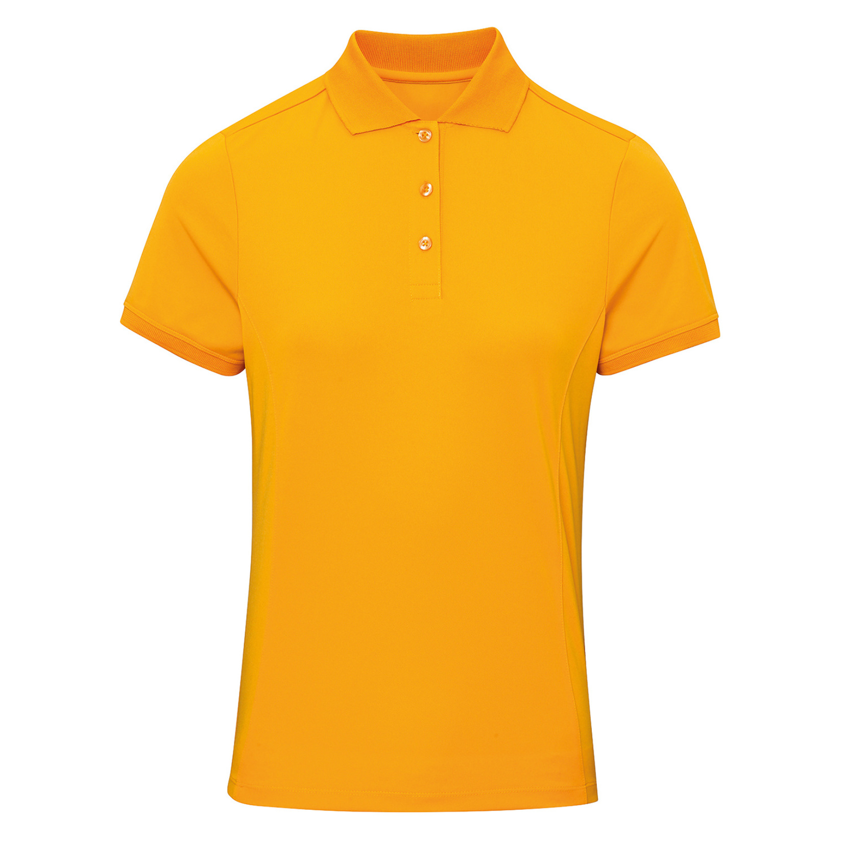 Womens Coolchecker pique polo (W) Sunflower