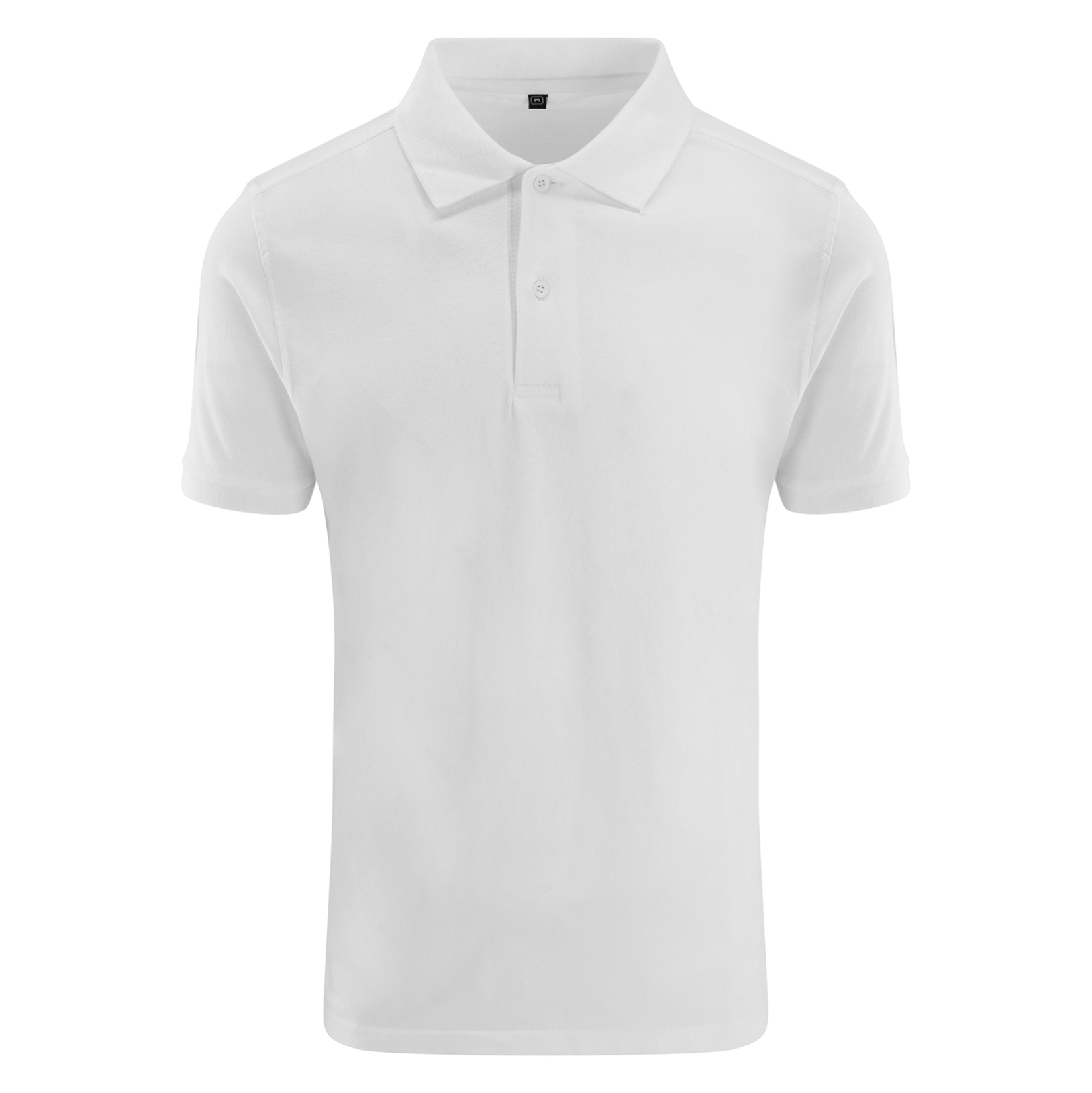 Stretch Cotton Polo White