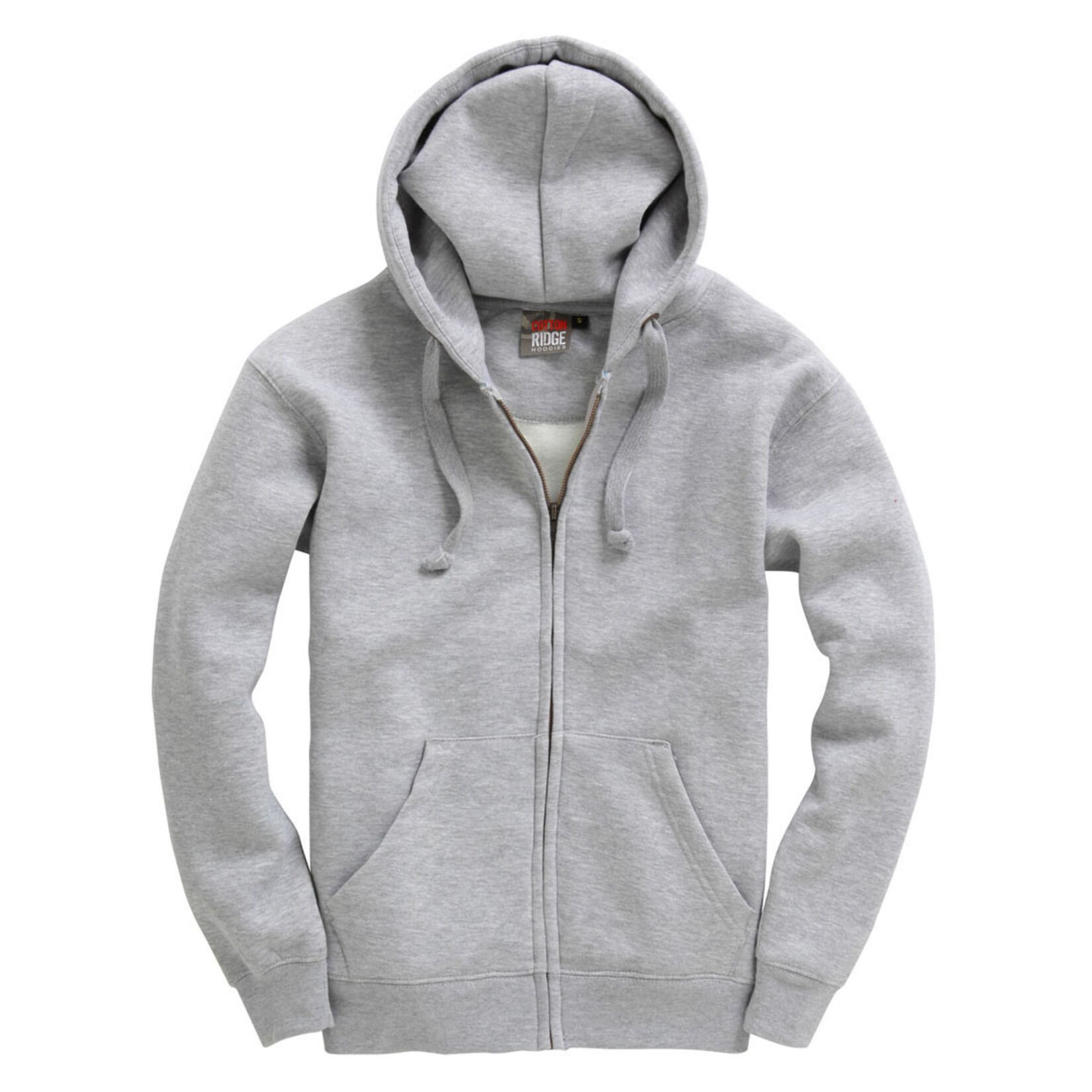 Cottonridge Premium Full Zip Hoodie - Grey