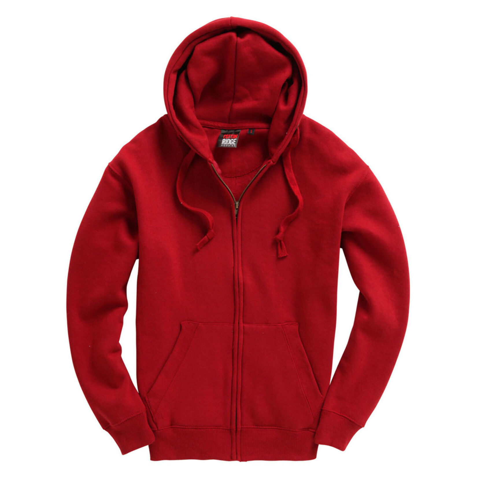 Cottonridge Premium Full Zip Hoodie - Pepper Red