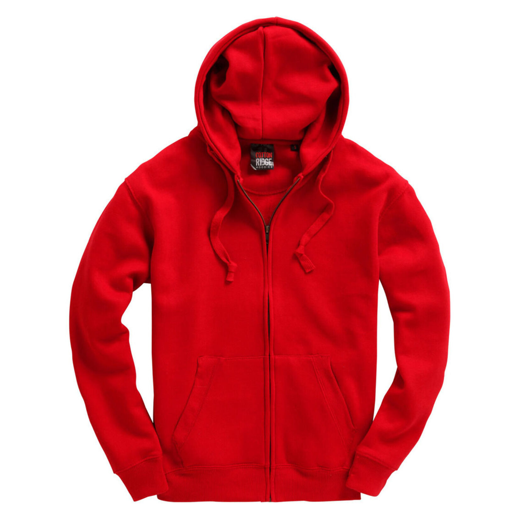 Cottonridge Premium Full Zip Hoodie - Red
