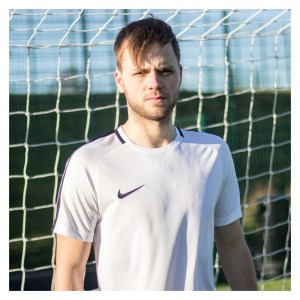 Nike Academy 18 Short Sleeve Top (m) White-Black-Black