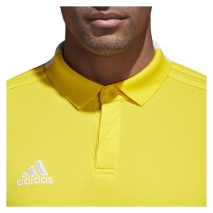 Adidas Condivo 18 Cotton Polo Yellow-White