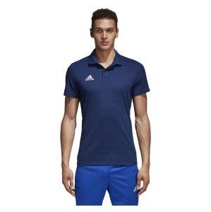Adidas Condivo 18 Cotton Polo Dark Blue-White