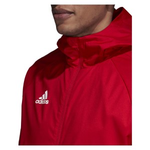 Adidas Condivo 18 Rain Jacket Power Red-White