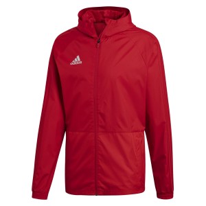 Adidas Condivo 18 Rain Jacket Power Red-White
