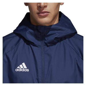 Adidas Condivo 18 Rain Jacket Dark Blue-White