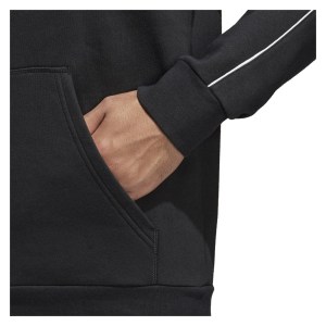 Adidas Core 18 Hoodie Black-White