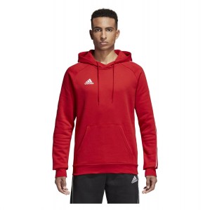 Adidas Core 18 Hoodie Power Red-White