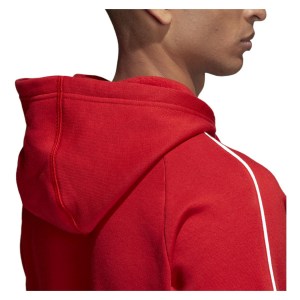 Adidas Core 18 Hoodie Power Red-White