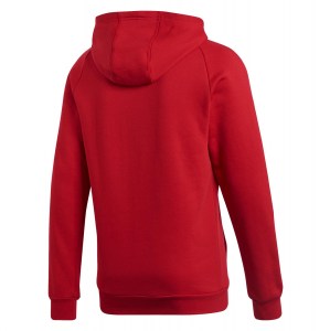 Adidas Core 18 Hoodie Power Red-White