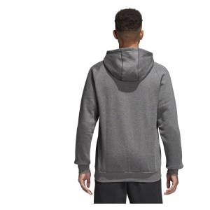 Adidas Core 18 Hoodie Dark Grey Heather-Black