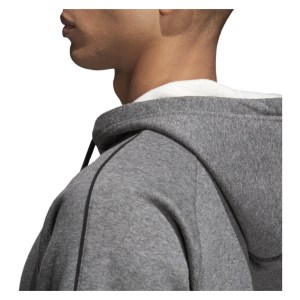 Adidas Core 18 Hoodie Dark Grey Heather-Black