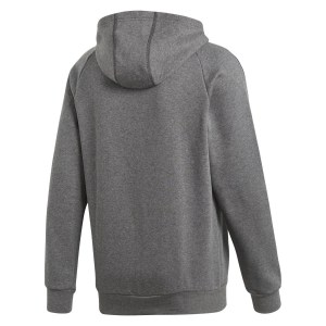 Adidas Core 18 Hoodie Dark Grey Heather-Black