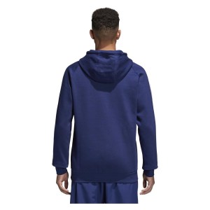 Adidas Core 18 Hoodie Dark Blue-White