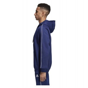 Adidas Core 18 Hoodie Dark Blue-White