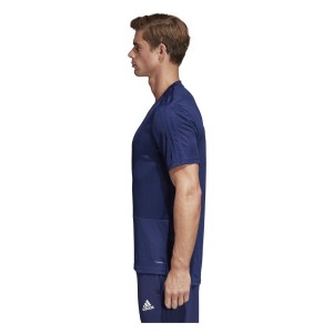 Adidas Condivo 18 Short Sleeve Shirt Dark Blue-White