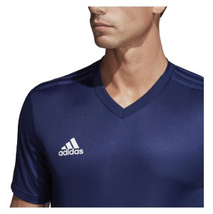 Adidas Condivo 18 Short Sleeve Shirt Dark Blue-White
